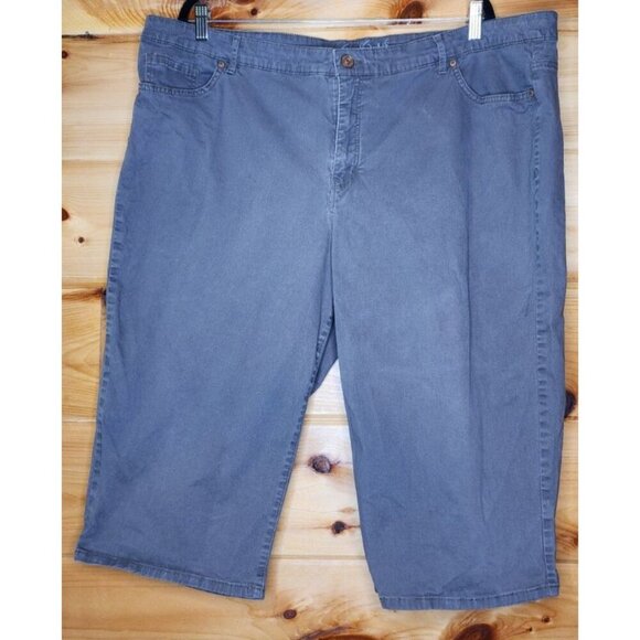 Gloria Vanderbilt Womens Capri Size 24 Brown Solid Amanda Capri Jeans - Picture 4 of 13